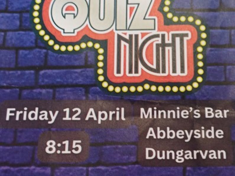 Carriglea Cairde Services Fundraising Quiz night - Friday April 12th