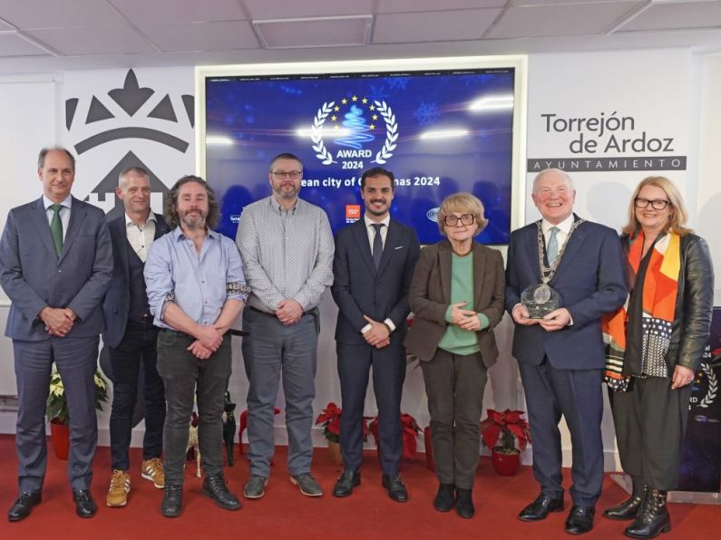 Waterford officially recognised as European City of Christmas 2024 at ceremony in Madrid