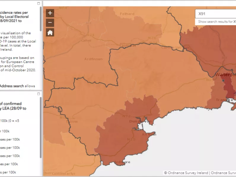 Waterford City South Map Waterford City South Has Highest Incidence Rate Of Covid-19 In Ireland |  Wlrfm.com