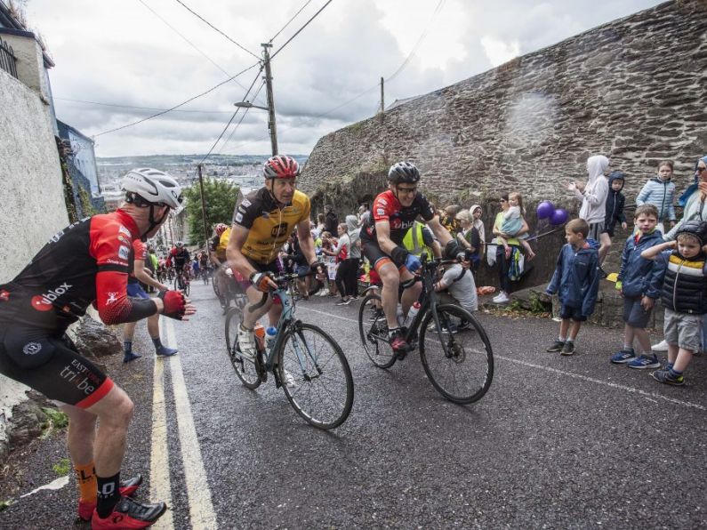 Over 150 amateur cyclists cross the finish line at the 21st annual Tour de Munster