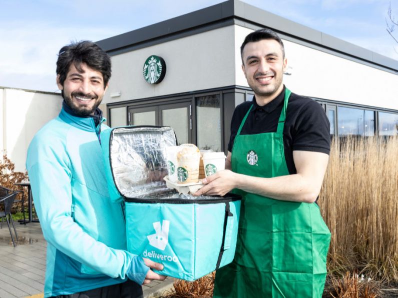 Deliveroo teams up with Starbucks in Waterford