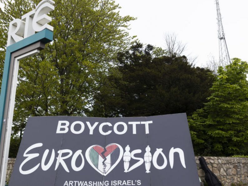 Protesters call on RTÉ to boycott 2024 Eurovision Song Contest