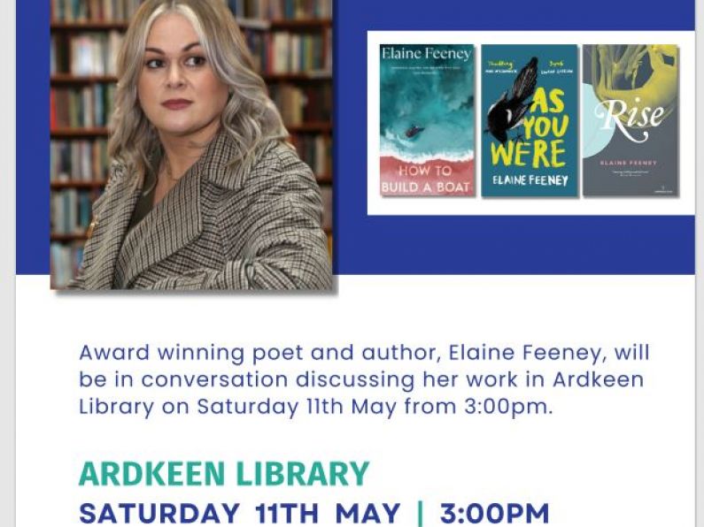 Author Event Ardkeen Library - Saturday May 11th