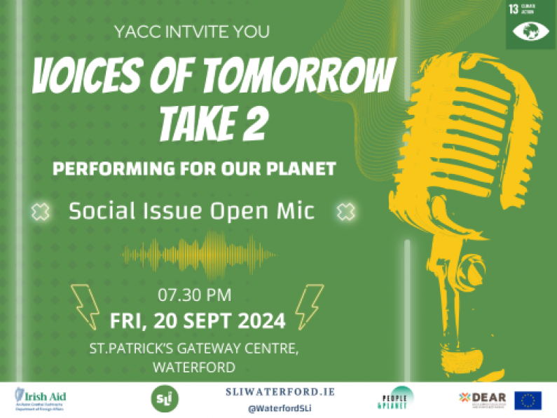 Youth Advisory Climate Council's open mic night  - Friday September 20th