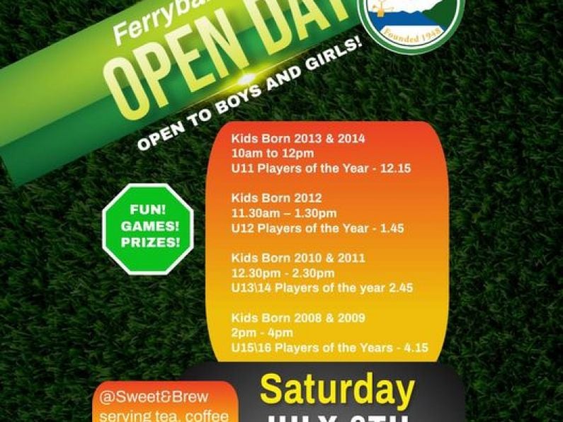 Ferrybank AFC Open Day - Saturday July 6th