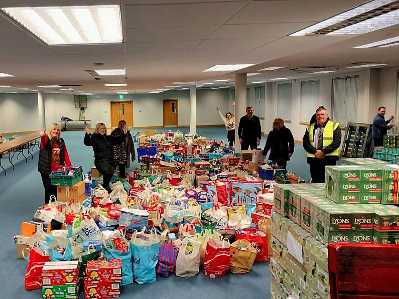 LISTEN: Waterford Schools and Businesses donate thousands of food items