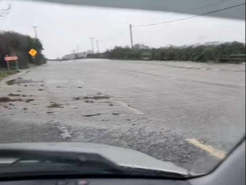 VIDEO: Sea wall collapses as result of significant flooding in West Waterford