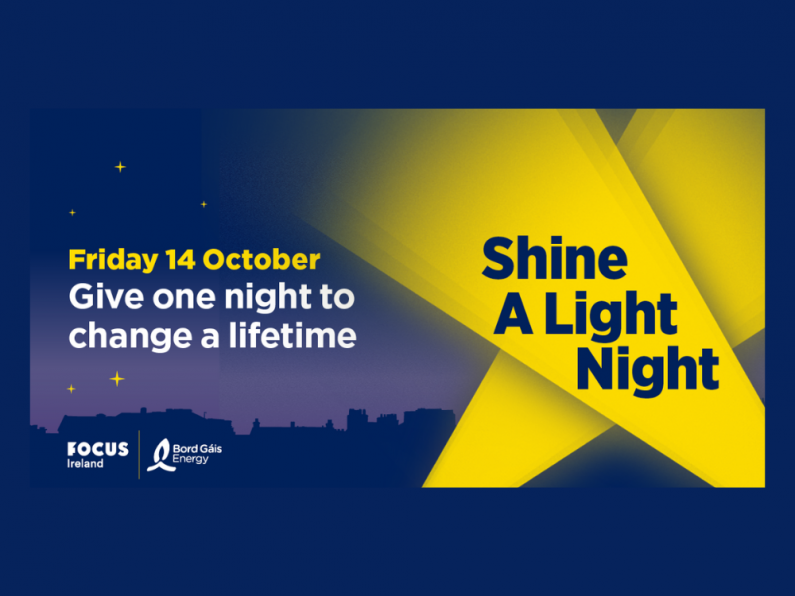 Help WLR raise funds for Focus Ireland this Shine A Light Night