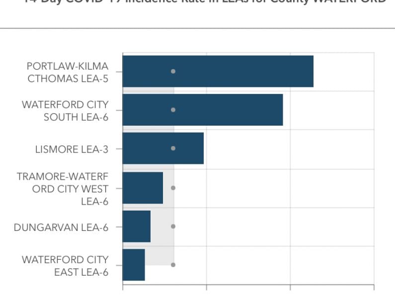 Portlaw / Kilmacthomas still has Ireland’s highest Covid rate