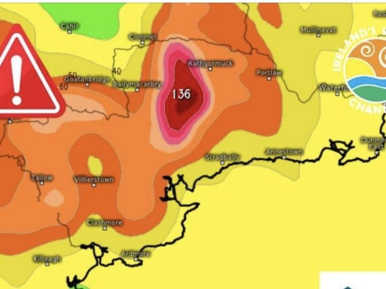 "Significant river flooding" expected in West Waterford this evening