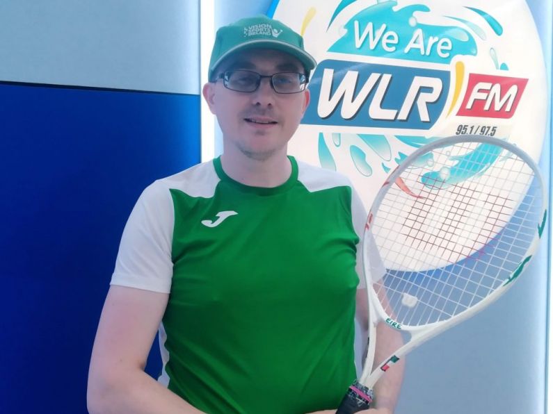 Vinny Keane prepares for the Blind/Visually Impaired Tennis World Championships.&nbsp;