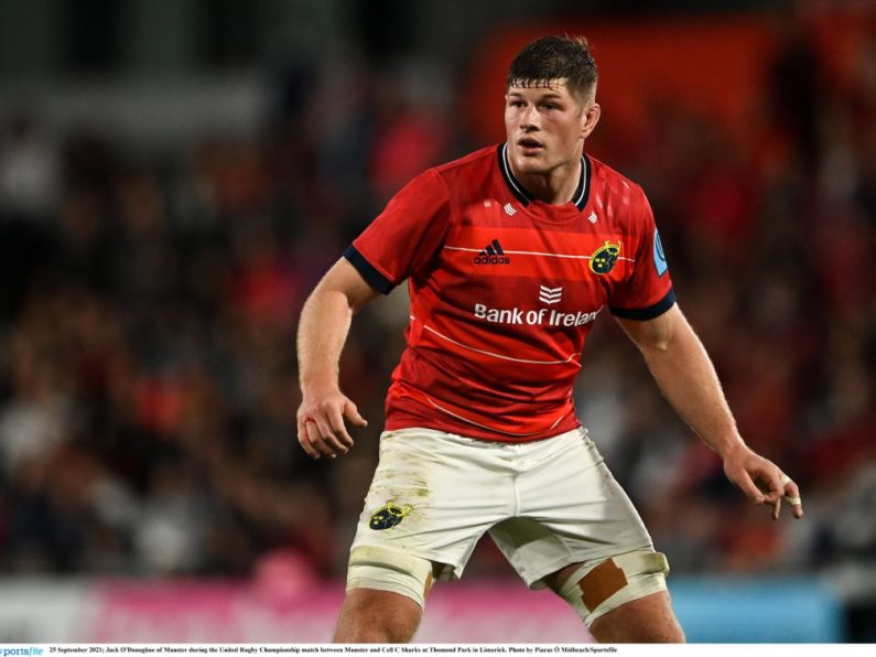 Jack O' Donoghue starts for Munster in Ospreys Clash