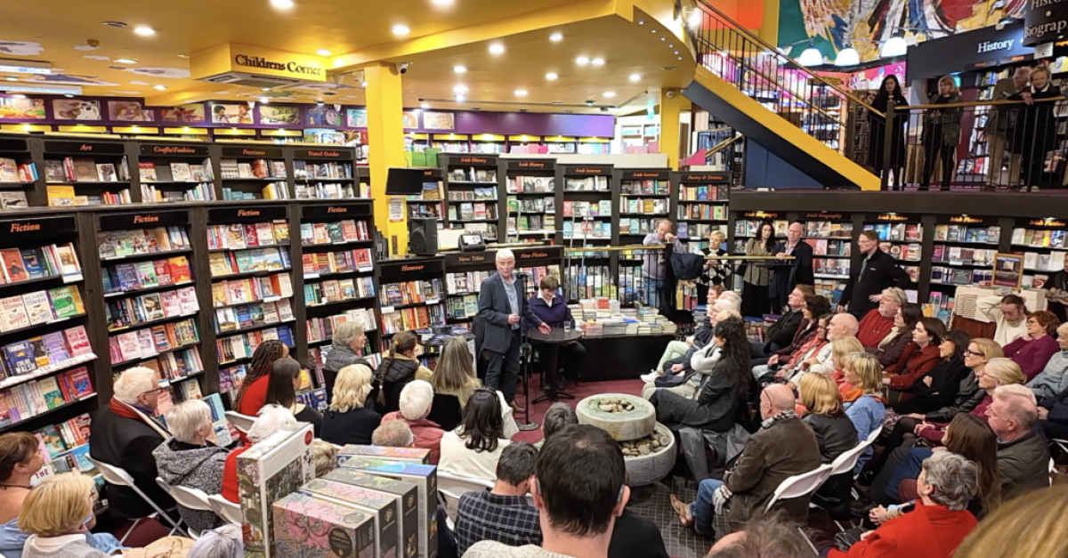 The publication of Jim Nolan's 'Castel Gandolfo' play was celebrated at an event in The Book Centre last night.