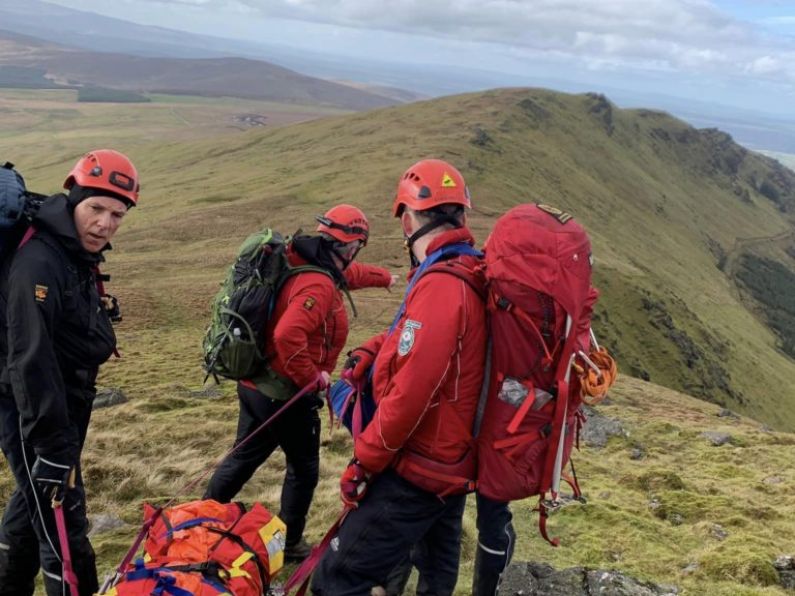 Rescue volunteers leave parade to rescue hiker injured in the Comeraghs