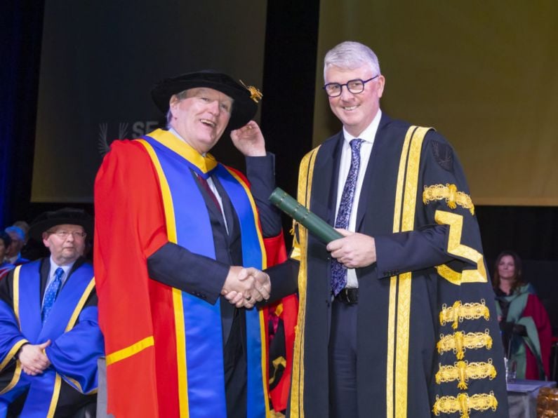 Former US Ambassador Dan Mulhall receives SETU Honorary Doctorate