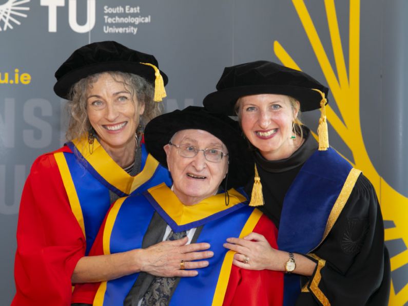 Actor Carrie Crowley and Prof Annraoi de Paor awarded SETU honorary doctorates