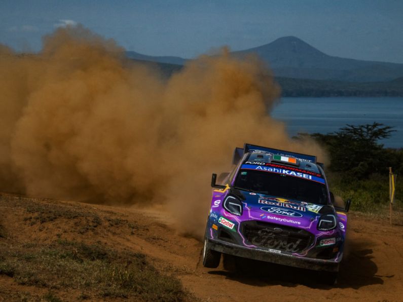 Breen down on pace in the early goings of Rally Kenya