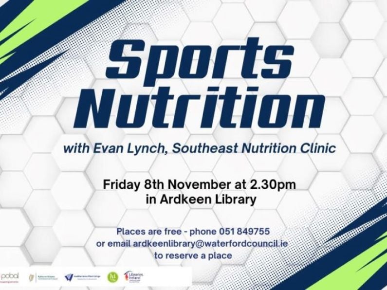 Optimise your nutrition needs for sports activities or workouts - Friday 8th November