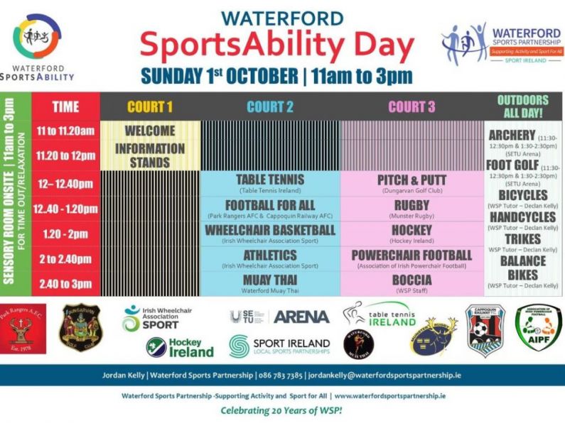 SETU Arena SportsAbility Day - Sunday October 1st