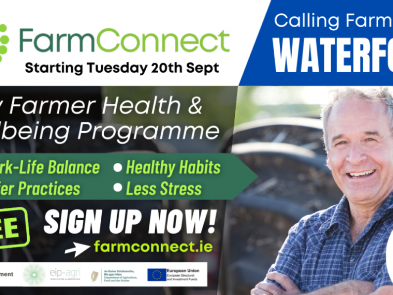 Farmer health and wellbeing programme begins Tuesday