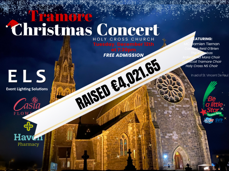Tramore Christmas Concert raises €4,000 for Christmas Appeal