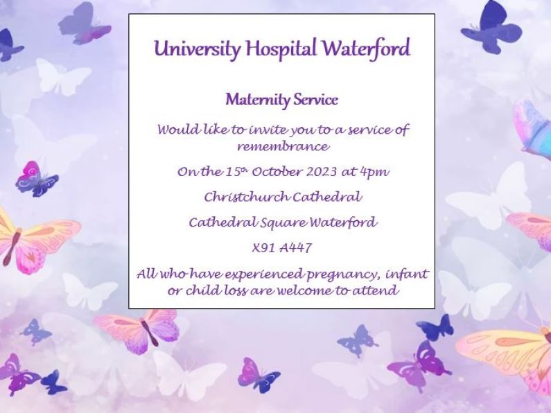 University Hospital Waterford Maternity Service Sunday October 15th