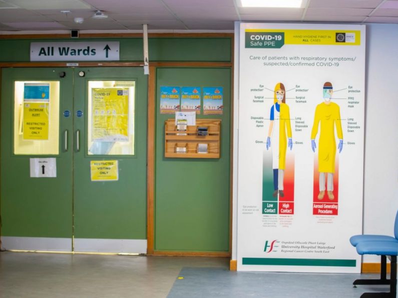 Spike in Covid-19 cases at University Hospital Waterford as visitor ban remains