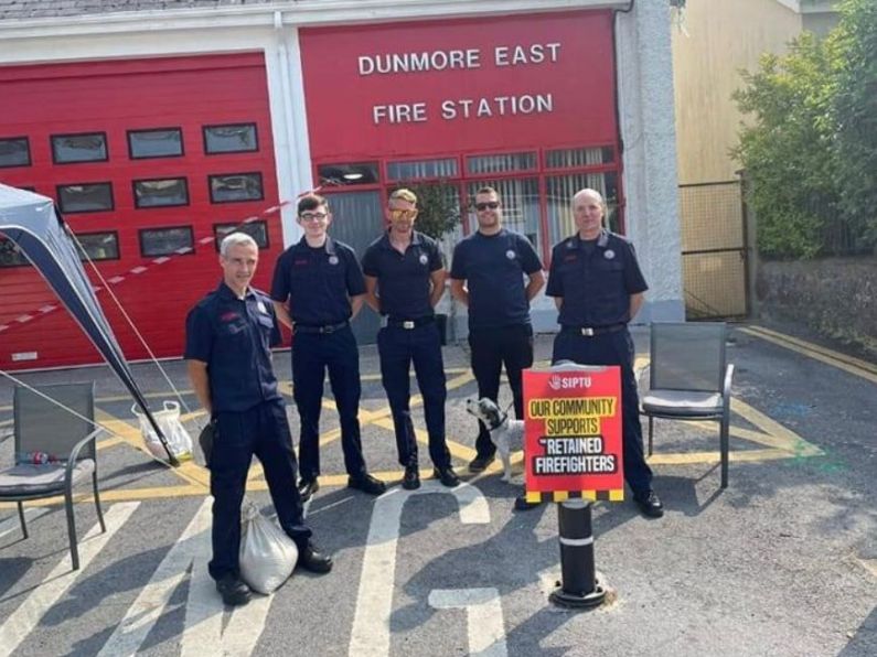 Listen: Firefighters in Waterford protest pay and conditions