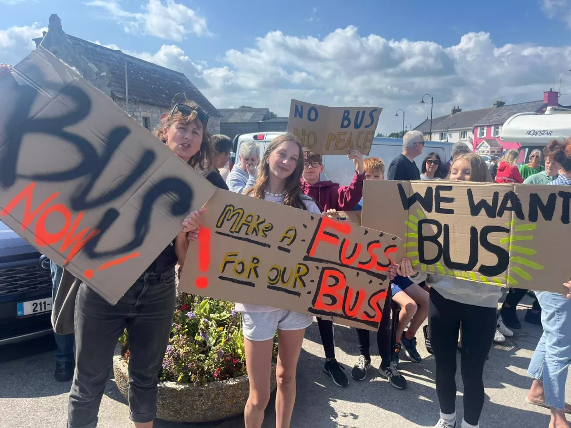 Protest held in Ardmore, Co. Waterford.