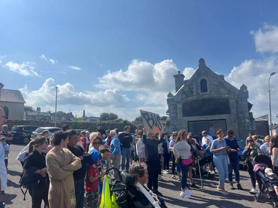 Protest held in Ardmore, Co. Waterford.