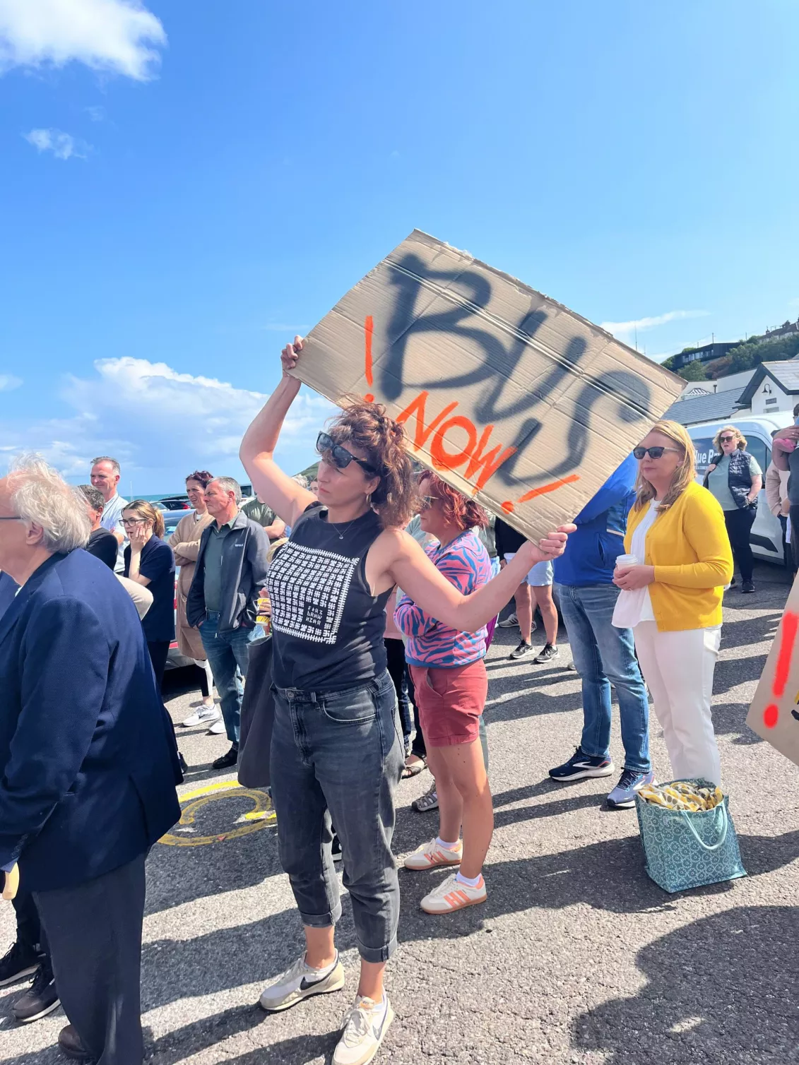 Protest held in Ardmore, Co. Waterford.