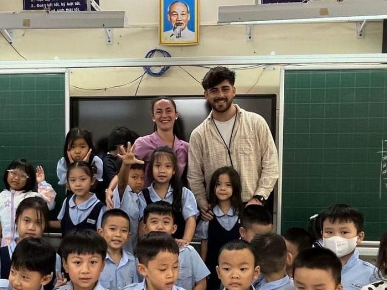 Two Waterford Teachers end up teaching same class in Vietnam