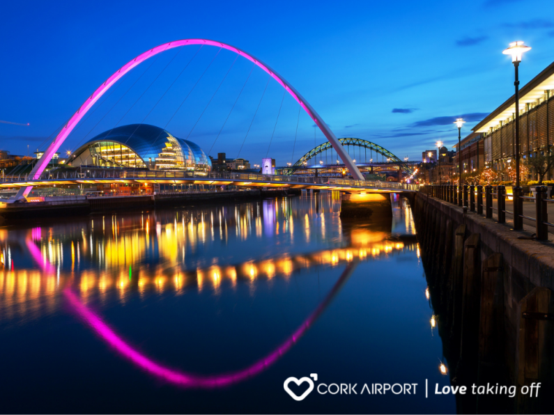 Win return flights for 2 to Newcastle on The Spin Home thanks to Cork Airport