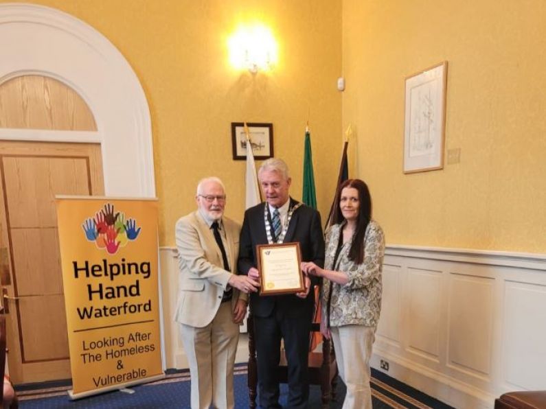 Waterford Charity recognised at Mayoral Reception