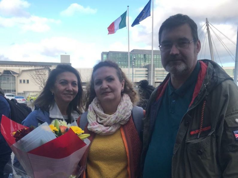 Olena from Ukraine is united with family members in Waterford