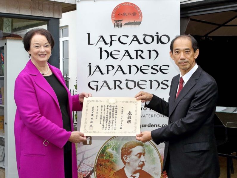 Founder of Lafcadio Hearn Gardens commended by Japan's Foreign Minister