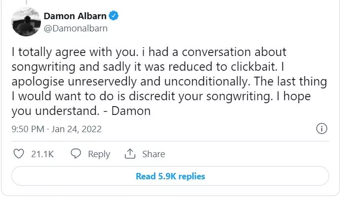 Taylor Swift Damon Albarn