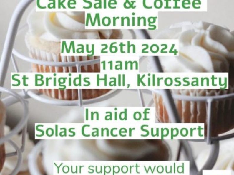 Cake Sale and Coffee morning - Sunday May 26th