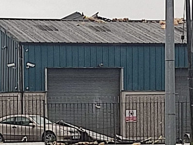 Damage in parts of Waterford due to Storm Kathleen