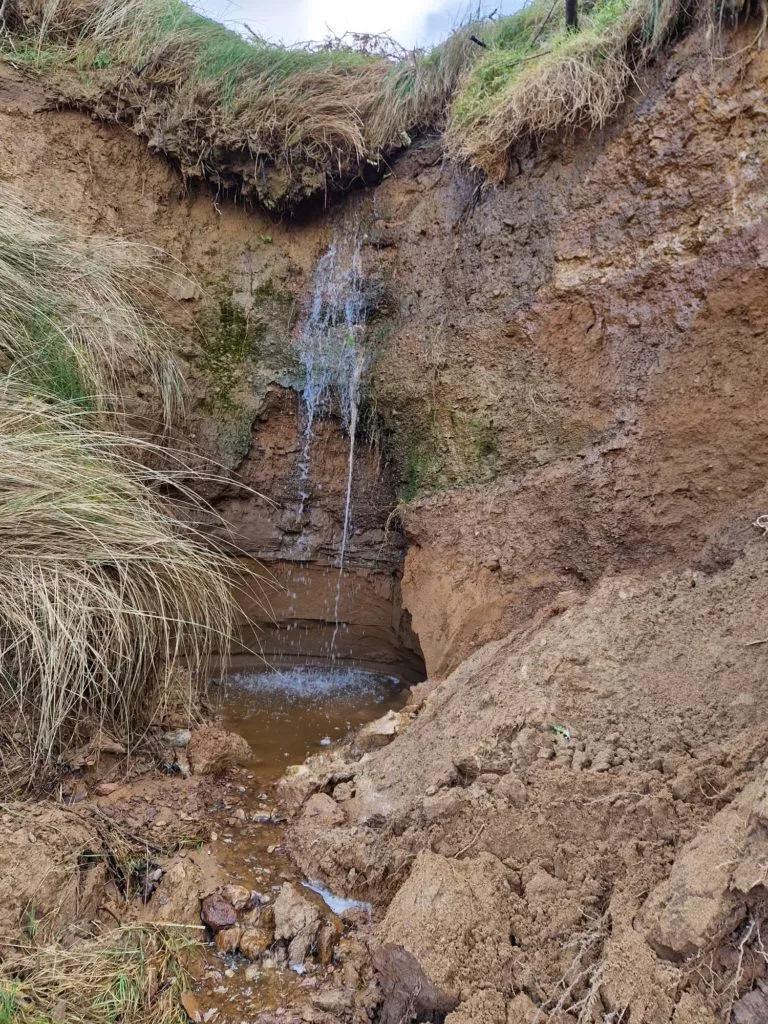 Coastal erosion, County Waterford, taken by Councillor Jim Griffin