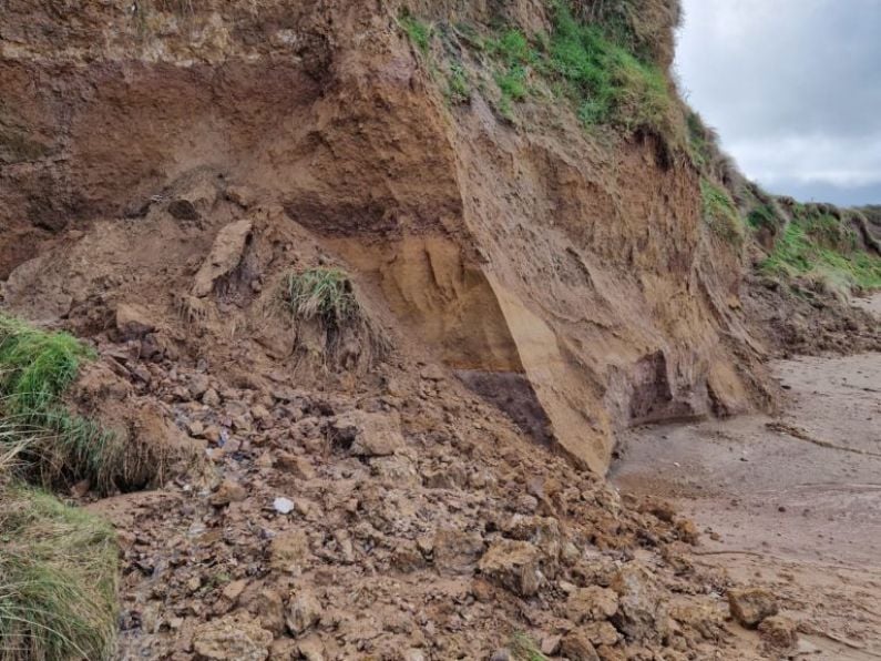 Coastal erosion leading to dangerous conditions on Waterford Coastlines