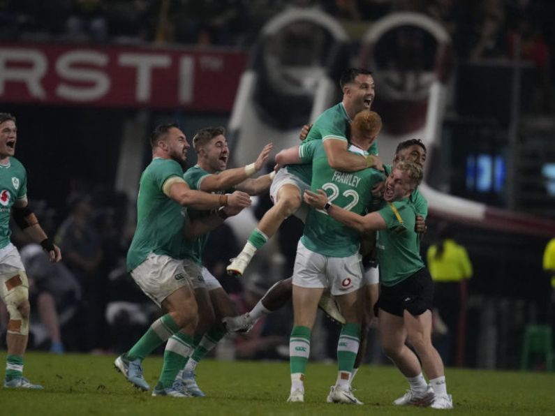 Ciarán Frawley revels in match-winning contribution as Ireland stun South Africa