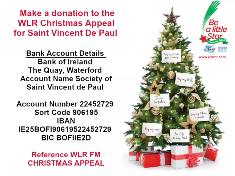 Make a donation to the WLR Christmas Appeal