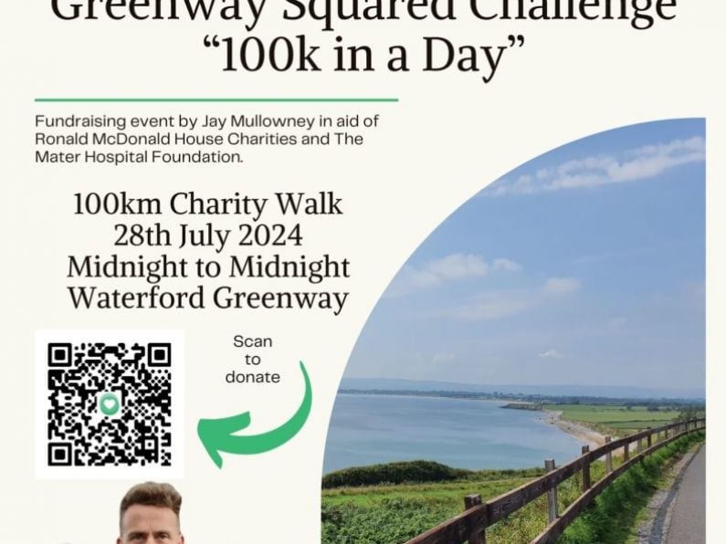 Jay's Greenway Squared Challenge Charity 100km Walk - Sunday July 28th