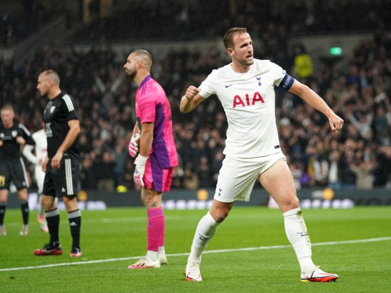 Harry Kane hat-trick helps Tottenham thrash Mura in Europa Conference League