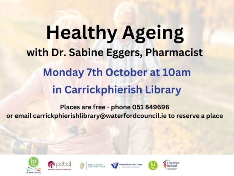 Healthy Ageing Talk - Mon October 7th