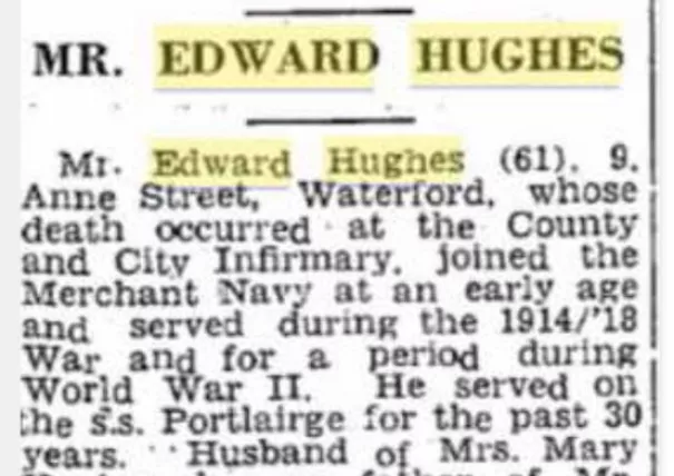 Edward Hughes Obituary