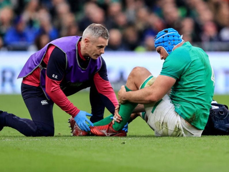 Major injury blow for Ireland with Tadhg Beirne sidelined by ankle issue