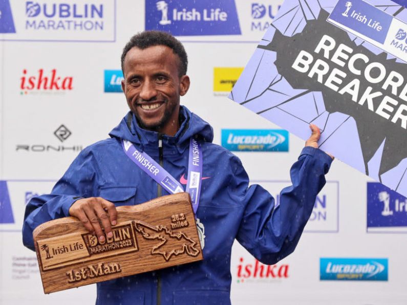 Ethiopia's Kemal Husen wins Dublin Marathon in record time