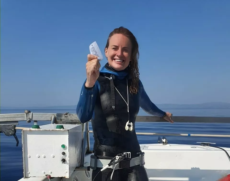 Kathy freediving